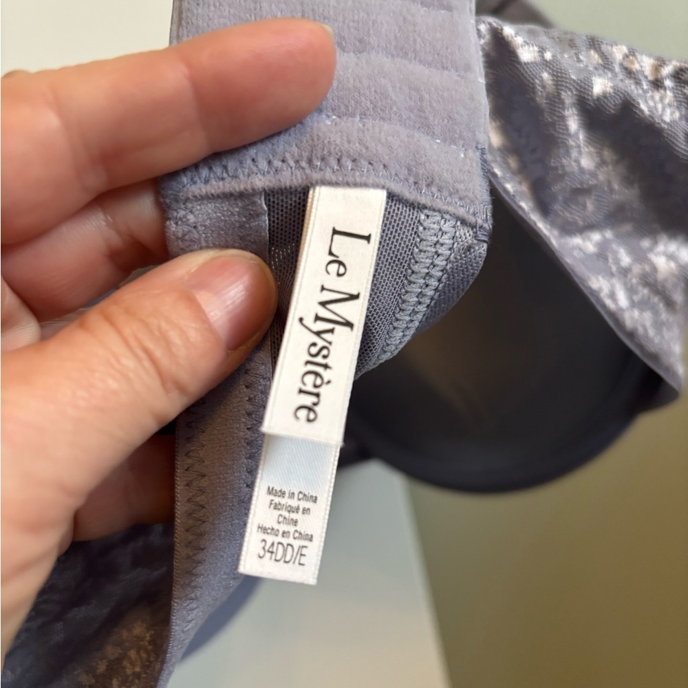 NWT LE MYSTERE Women's Safari T-Shirt Bra, purple 34DD/34E - Picture 5 of 5